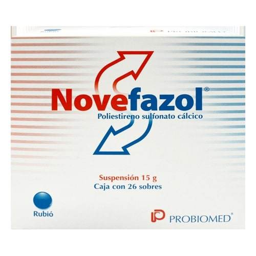 Novefazol (Poliestireno Sulfonato Calcico) Con 26 Sobres De 15G - WeCare Pharma