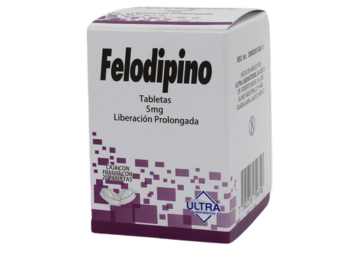 Felodipino 5Mg Lp Con 20 Ultra Tabletas - WeCare Pharma