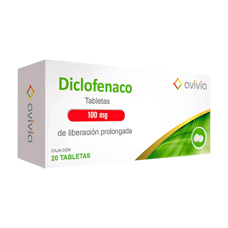 Diclofenaco 100Mg Con 20 Avivia Tabletas - WeCare Pharma