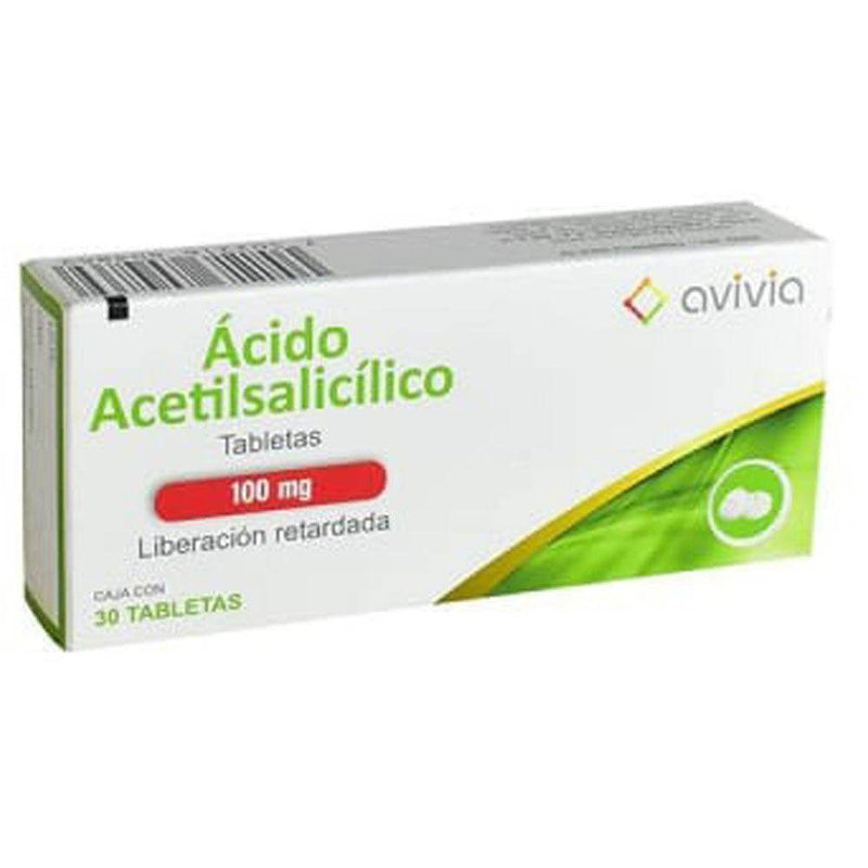 Acido Acetilsalicilico 100Mg Con 30 Avivia Tabletas - WeCare Pharma