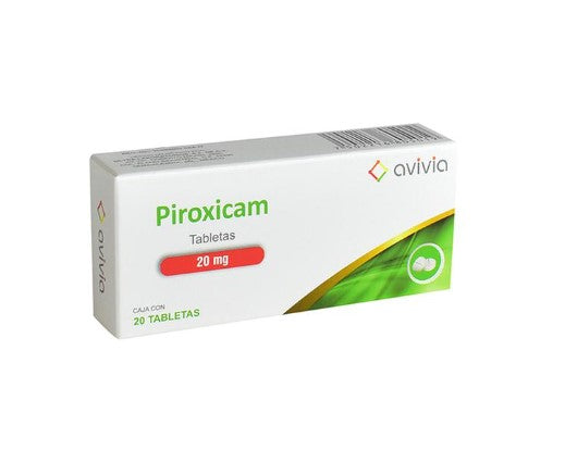 Piroxicam 20Mg Con 20 Avivia Tabletas