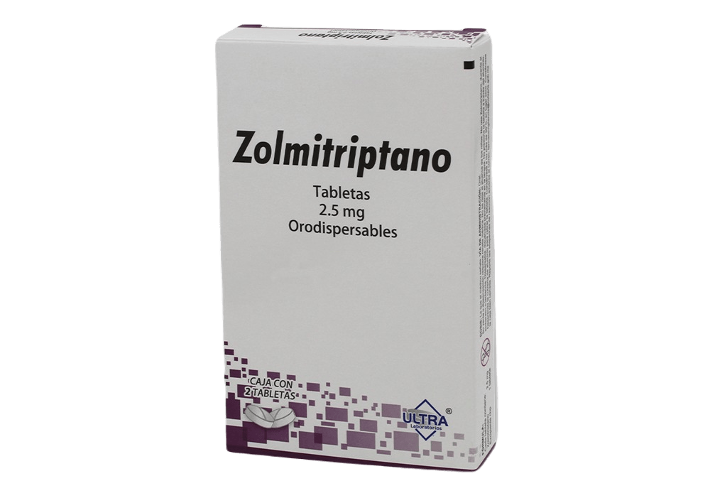 Zolmitriptano 2.5Mg Con 2 Ultra Tabletas