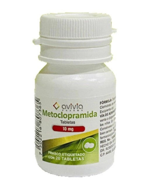 Metoclopramida 10Mg Con 20 Avivia Tabletas