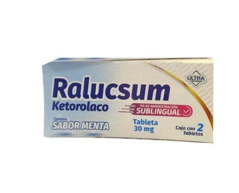 Ralucsum Sub 30Mg Con 2 Tabletas (Ketorolaco) - WeCare Pharma