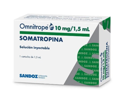 Omnitrope Cartucho 10Mg/1.5Ml Con 1 (Somatropina)