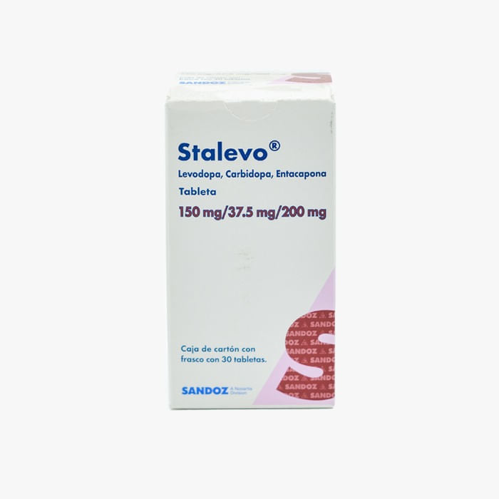 Stalevo 150Mg/37.5Mg/200Mg Con 30 Tabletas (Levodopa/Carbidopa/Entacapona)