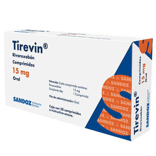 Tirevin 15Mg Con 28 Comprimidos (Rivaroxaban)