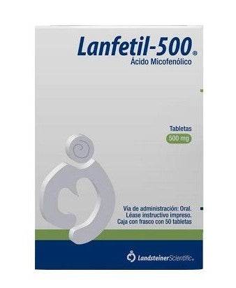 Lanfetil-500 500Mg Con 50 Tabletas (Acido Micofenolico) - WeCare Pharma