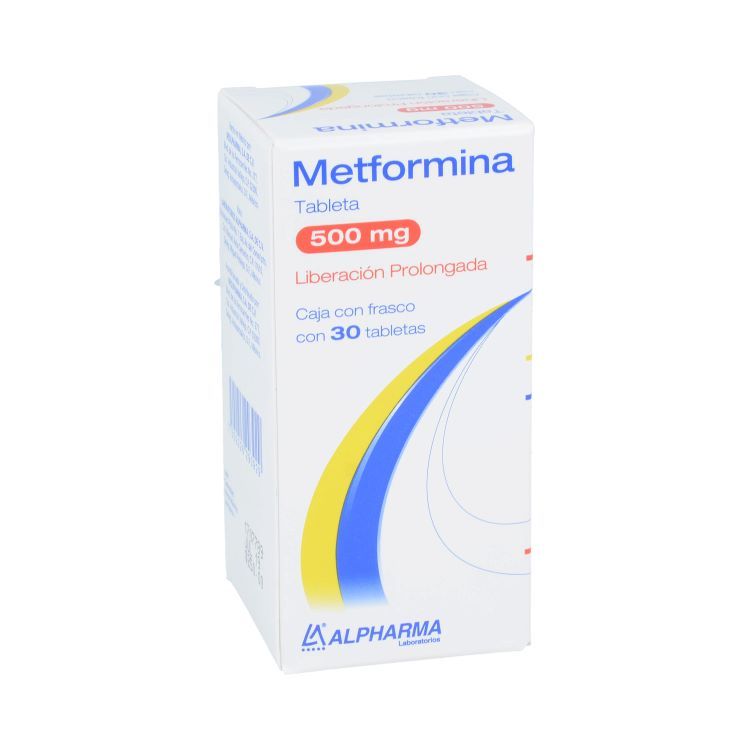 Metformina 500Mg Con 30 Alpharma Tabletas