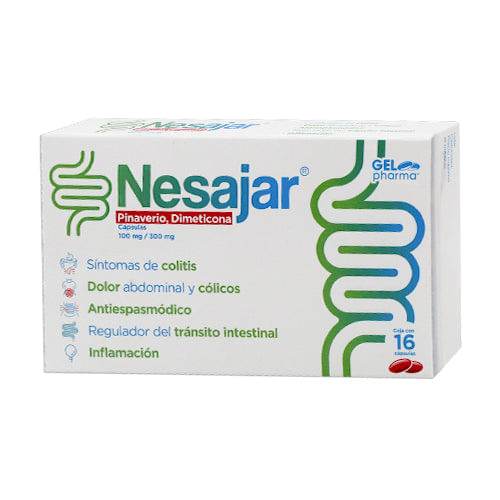 Nesajar 100/300Mg Con 16 Capsulas (Pinaverio/Dimeticona) - WeCare Pharma