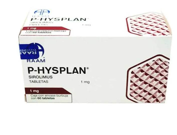 P-Hysplan 1Mg Con 60 Tabletas (Sirolimus) - WeCare Pharma