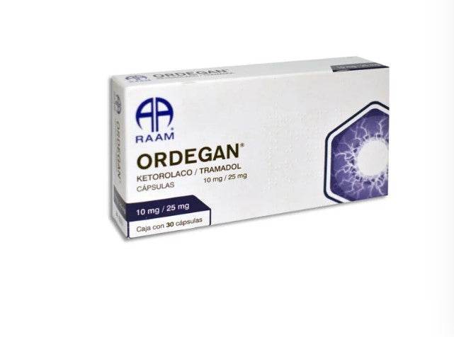 Ordegan 10Mg/25Mg Con 30 Capsulas (Ketorolaco/Tramadol) - WeCare Pharma