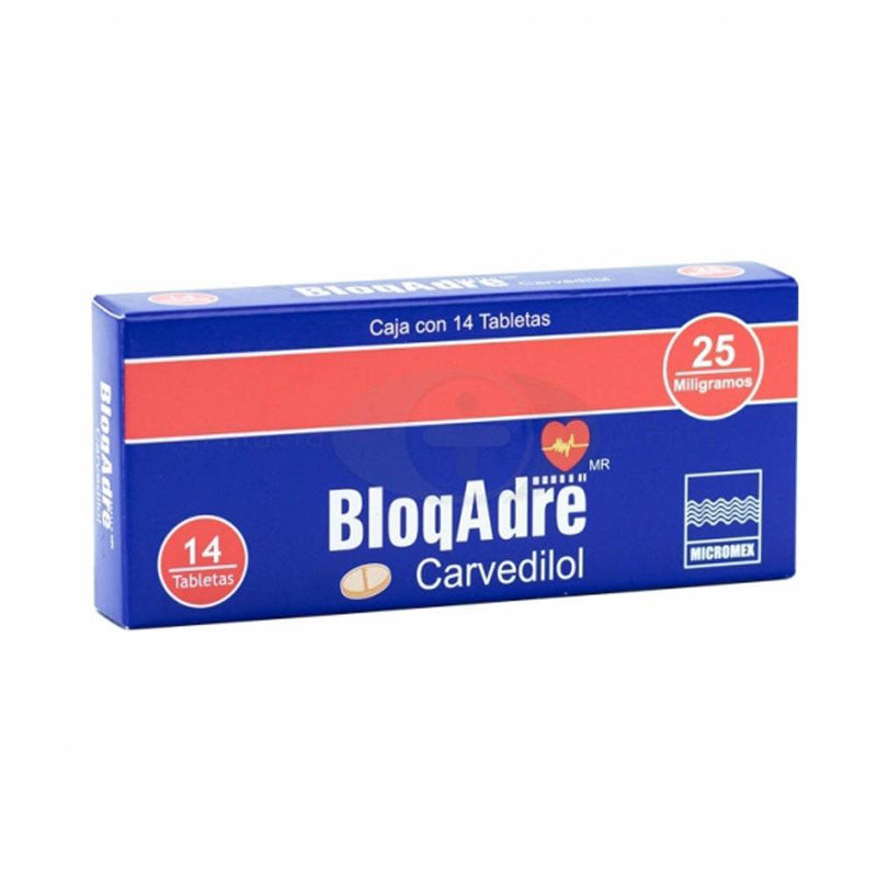 Bloqadre 25Mg Con 14 Tabletas (Carvedilol) - WeCare Pharma