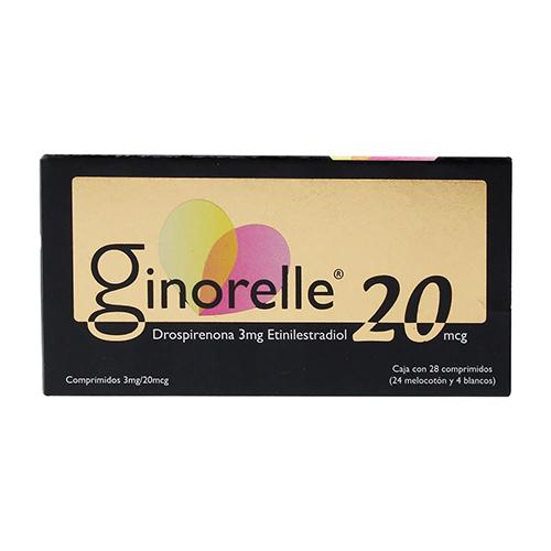 Ginorelle 20 3Mg/20Mcg Con 28 Comprimidos (Drospirenona/Etinilestradiol)