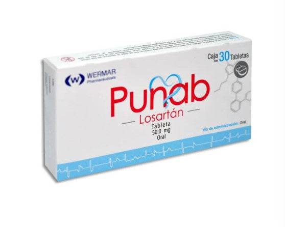 Punab 50Mg Con 30 Tabletas (Losartan) - WeCare Pharma