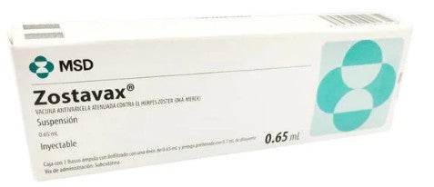 Zostavax Jeringa 0.65Ml Con 1 (Vacuna Antivaricela) - WeCare Pharma