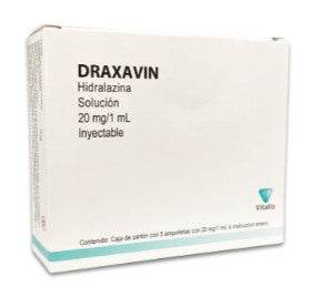 Draxavin 20Mg/1Ml Con 5 Ampulas (Hidralazina) - WeCare Pharma
