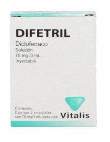 Difetril 75Mg 3Ml Con 2 Vitalis Ampulas (Diclofenaco) - WeCare Pharma