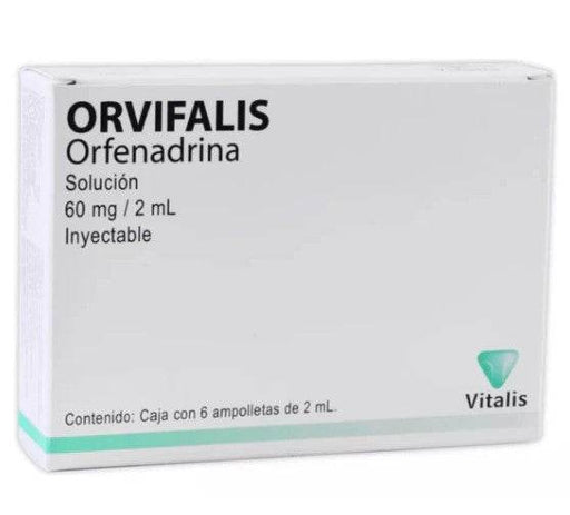 Orvifalis 60Mg/2Ml Con 6 Ampulas (Orfenadrina) - WeCare Pharma