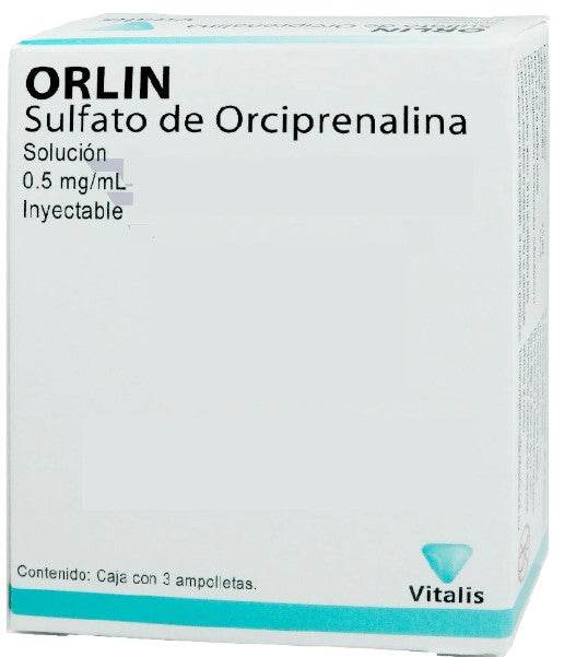 Orlin 0.5Mg/Ml Con 3 Ampulas (Orciprenalina) - WeCare Pharma