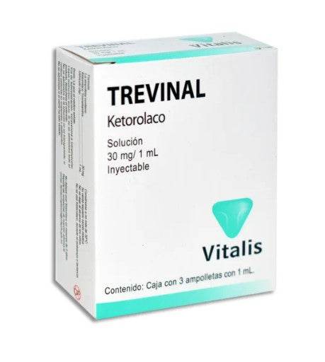 Trevinal 30Mg 1Ml Con 3 Ampulas (Ketorolaco) - WeCare Pharma