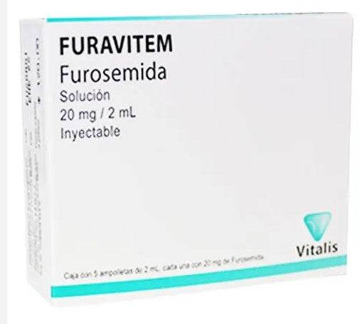 Furavitem 20Mg/2Ml Con 5 Vitalis Ampulas (Furosemida) - WeCare Pharma