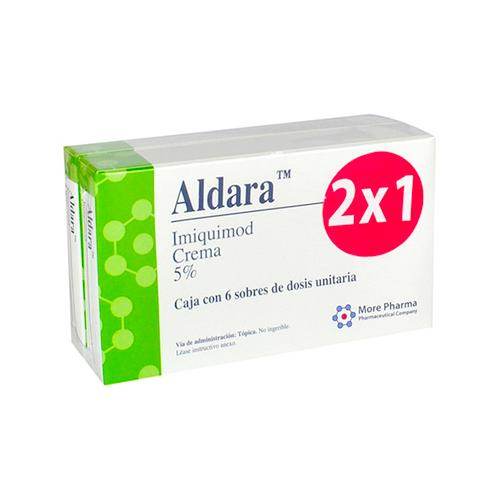 Aldara 2X1 Crema 5% Sobres Con 6 (Imiquimod) - WeCare Pharma