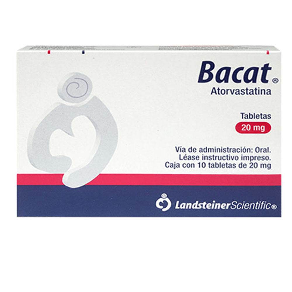 Bacat 20Mg Con 10 Tabletas (Atorvastatina)