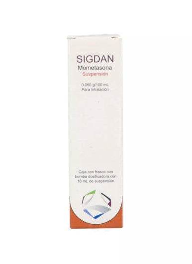 Sigdan Suspensión 0.05G/100 Ml Inhalacion Frasco Dosificador 18 Ml (Mometasona) - WeCare Pharma