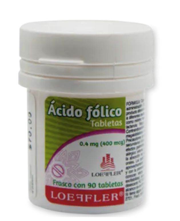 Acido Folico 0.4Mg Con 90 Tabletas - WeCare Pharma