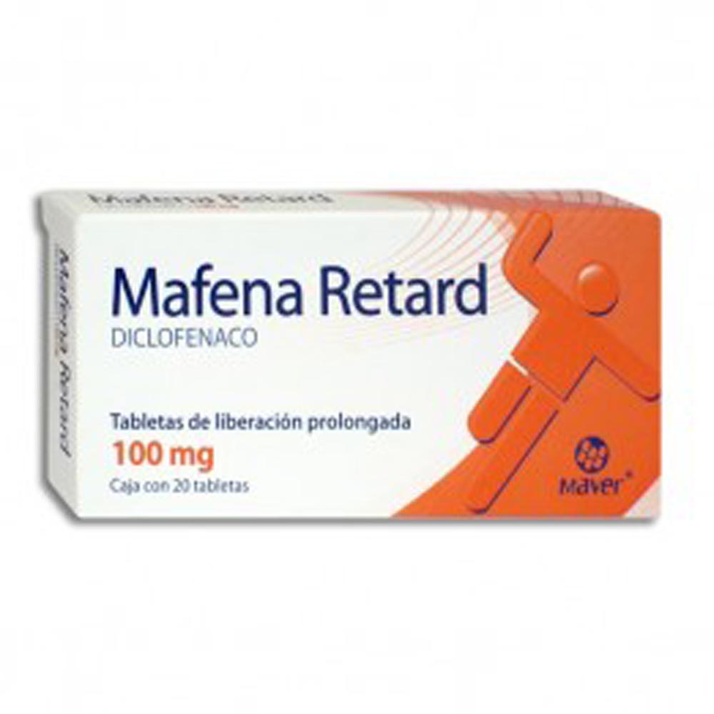 Mafena Retard 100Mg Con 20 Tabletas (Diclofenaco)