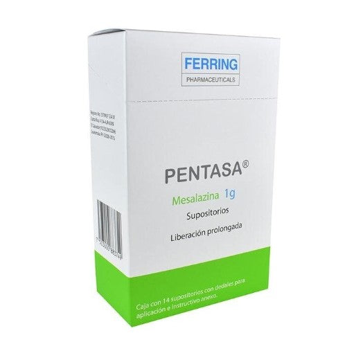 Pentasa Sup 1G Con 14 (Mesalazina)