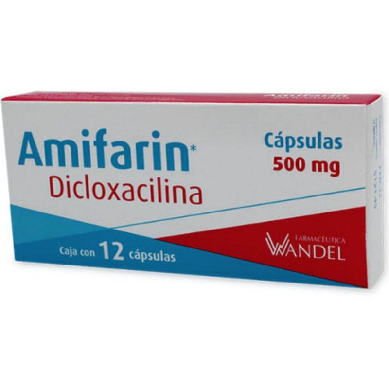 Amifarin 500Mg Con 12 Capsulas (Dicloxacilina) - WeCare Pharma