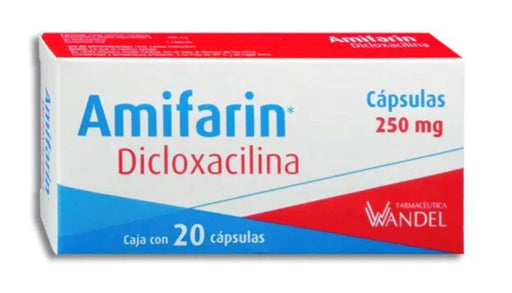 Amifarin 250Mg Con 20 Capsulas (Dicloxaciclina) - WeCare Pharma