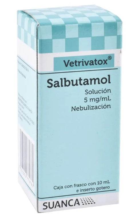 Vetrivatox Solución Neb 5Mg 10Ml (Salbutamol) - WeCare Pharma
