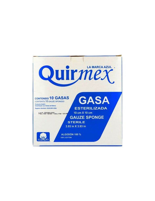 Gasa Estéril Quirmex 10X10Cm Con 10 - WeCare Pharma