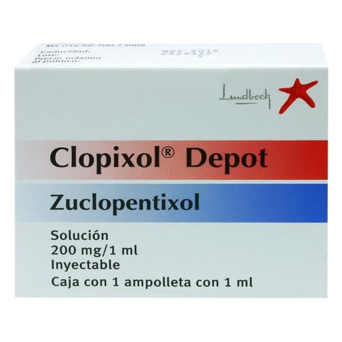 Clopixol Depot 200Mg/1Ml Con 1 Ampulas (Zuclopentixol)