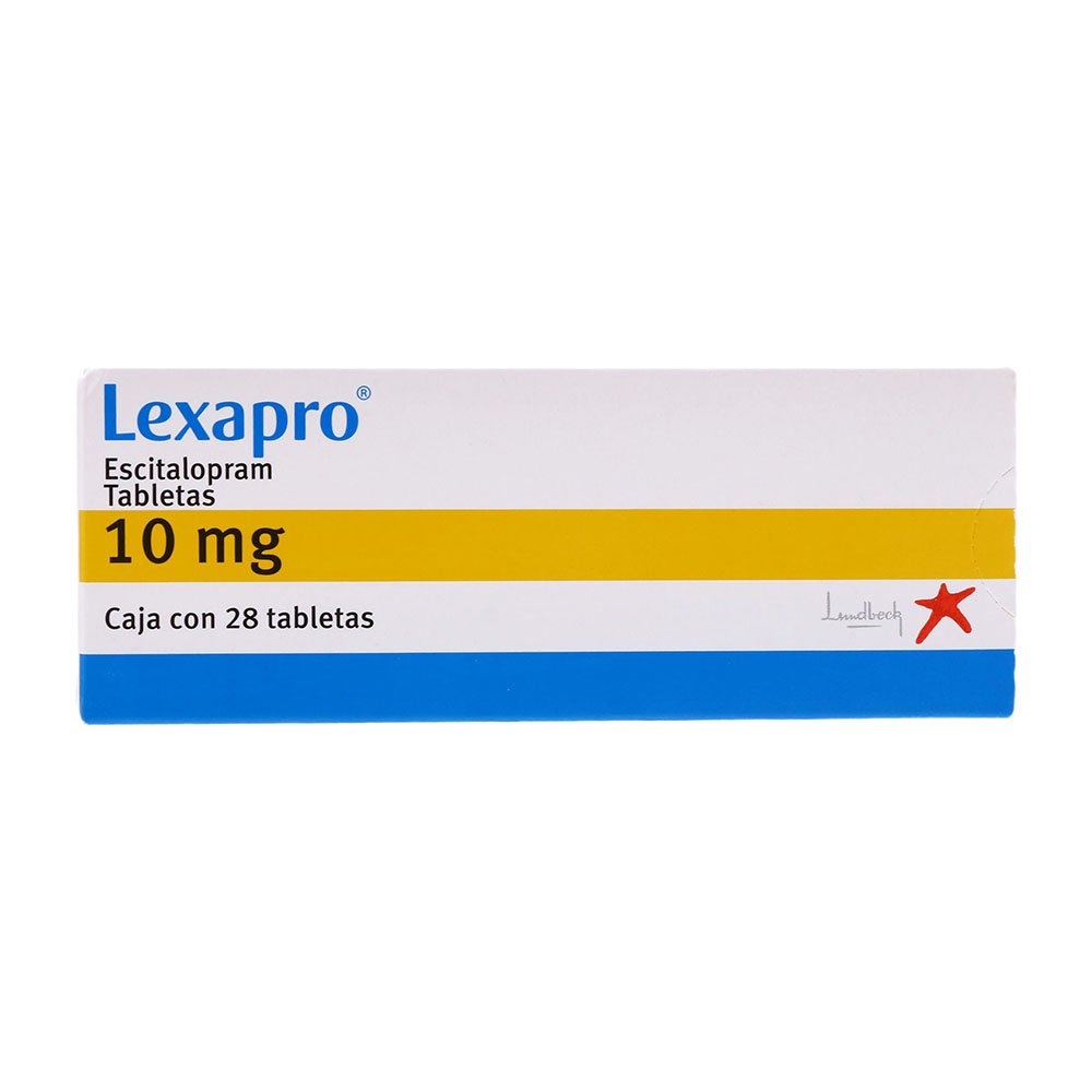 Lexapro 10Mg Con 28 Tabletas (Escitalopram)