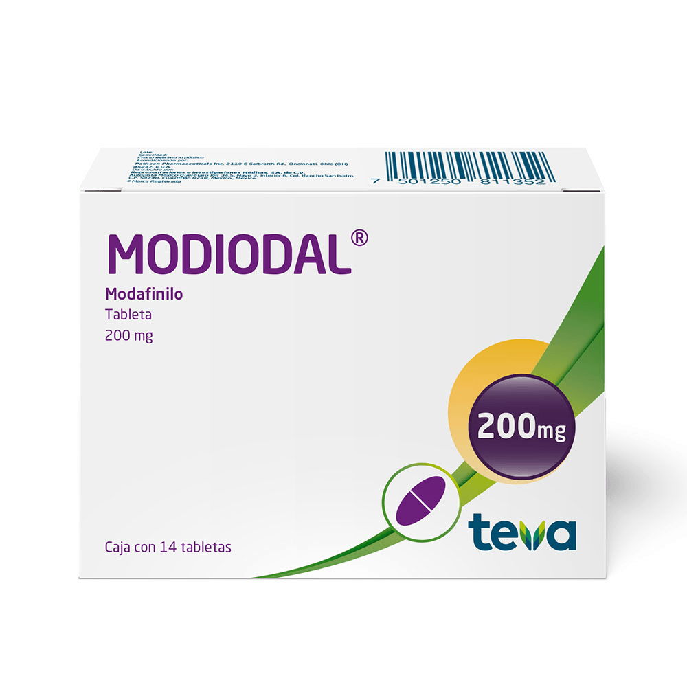 Modiodal 200Mg Con 14 Tabletas (Modafinilo)