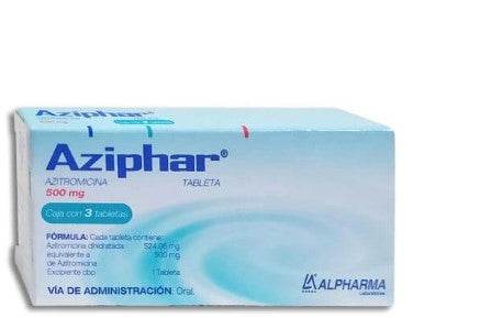 Aziphar 500Mg Con 3 Tabletas (Azitromicina) - WeCare Pharma