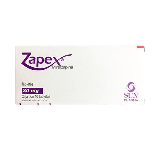 Zapex 30Mg Con 10 Tabletas (Mirtazapina)