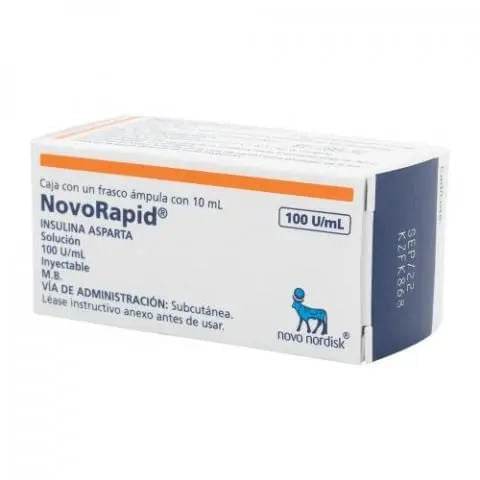Novorapid Frasco 100Unid/Ml 10Ml Con 1 Ampulas (Insulina) - WeCare Pharma