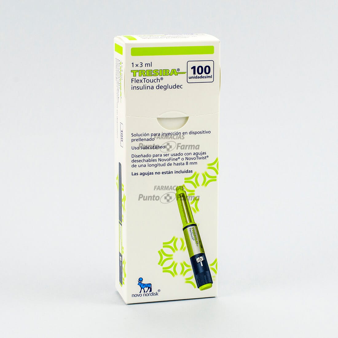 Tresiba Pluma 100Unid/Ml 3Ml Con 1 (Insulina Degludec)