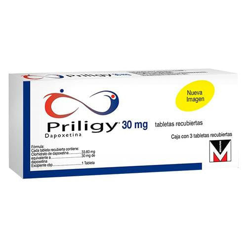 Priligy 30Mg Con 3 Tabletas (Dapoxetina)