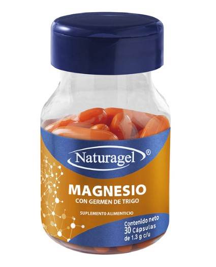 Naturagel 1.3G Con 30 Capsulas (Magnesio/Germen De Trigo) - WeCare Pharma