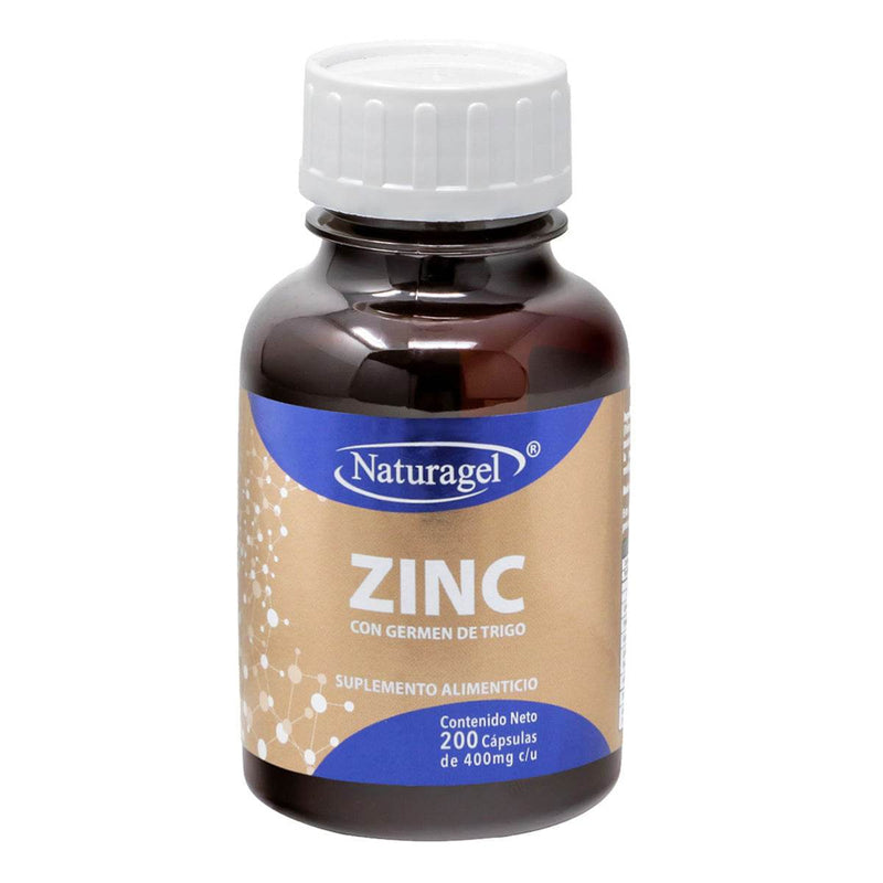 Naturagel 400Mg Con 100 Capsulas (Zinc Con Germen De Trigo) - WeCare Pharma