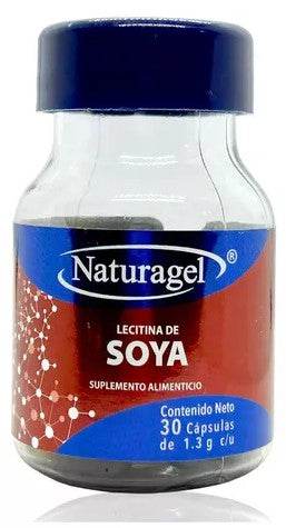 Naturagel 1.3G Con 30 Capsulas (Lecitina De Soya) - WeCare Pharma