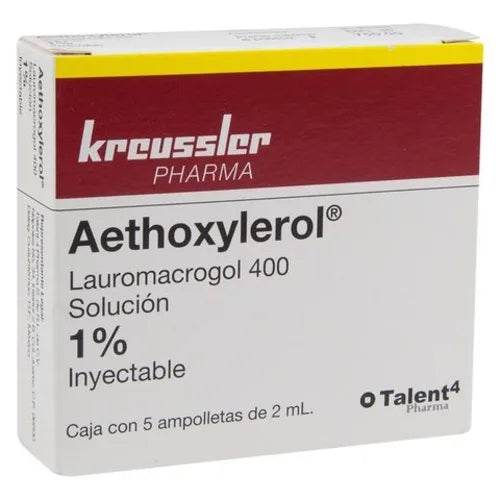 Aethoxylerol 1% 2Ml Con 5 Ampulas (Lauromacrogol) - WeCare Pharma