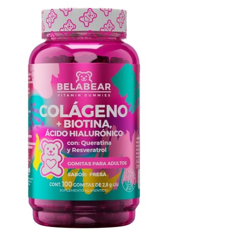 Belabear Gomitas 2.8G Con 100 (Colageno/Biotina/Acido Hialuronico)