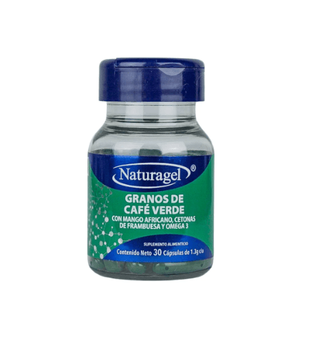 Granos De Cafe Verde/Mango Y Omega 3 Con 30 Naturagel Capsulas - WeCare Pharma